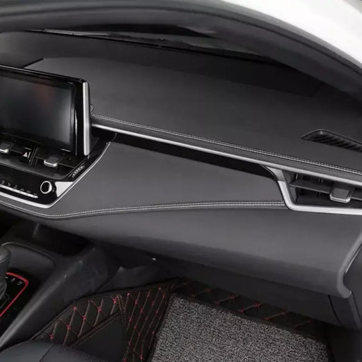 Tiras de couro PU Woven Trim, Adesivos de proteção do carro para porta e painel, Moldagem auto-adesiva, Tiras interiores DIY