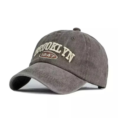 Boné de beisebol para quatro temporadas masculino e feminino, casual retrô lavado de algodão, bordado snapback, proteção solar unissex, verão, 4 estações