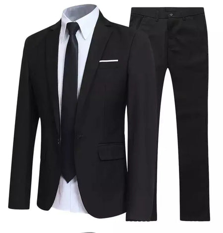 Conjunto de terno masculino negócios casual blazer noivo padrinhos casamento smoking duas peças formal escritório wear festa terno