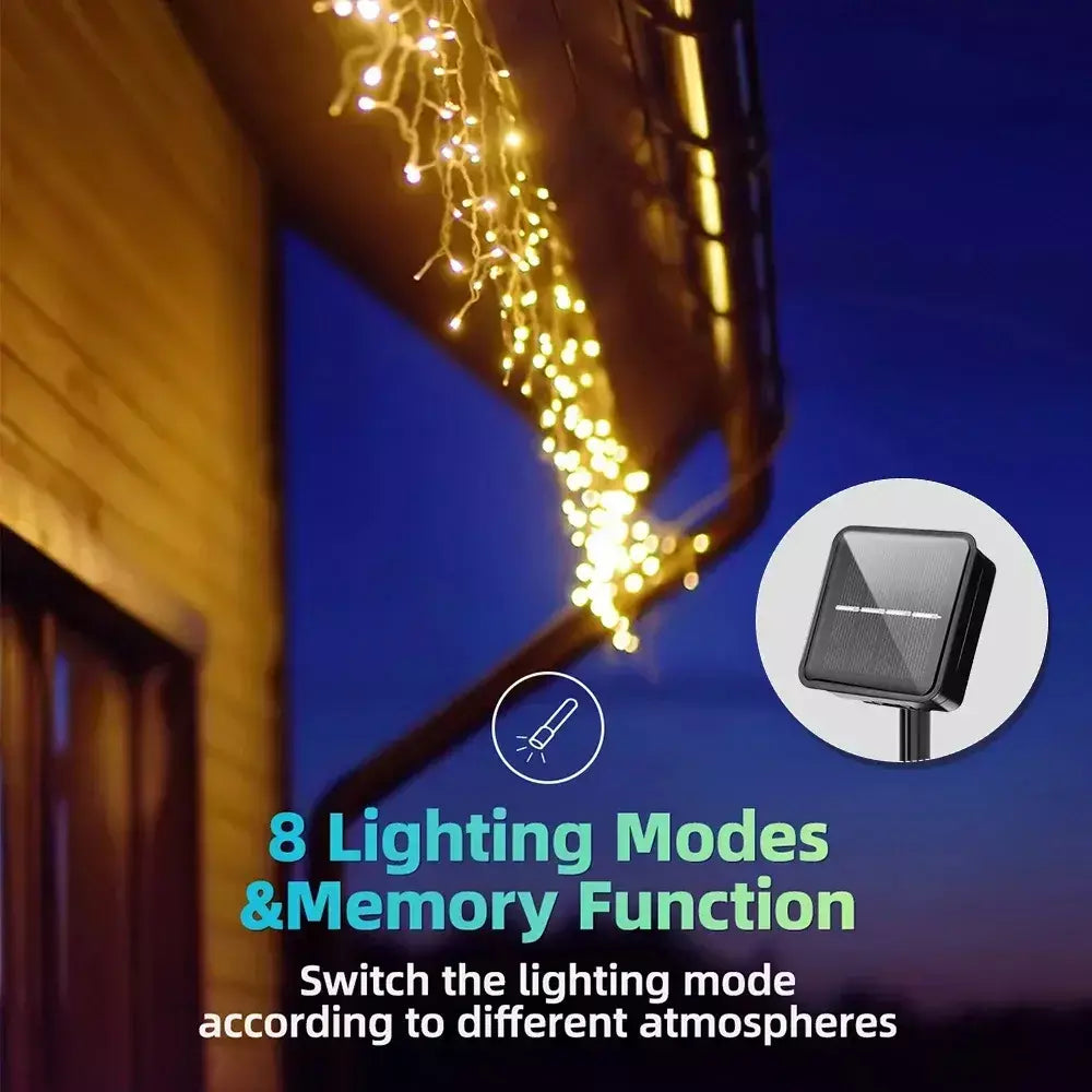 Led solar luz da corda ao ar livre jardim luzes de fadas led cintilação lâmpada à prova dwaterproof água para decoração festa natal 3.5m guirlandas jardim