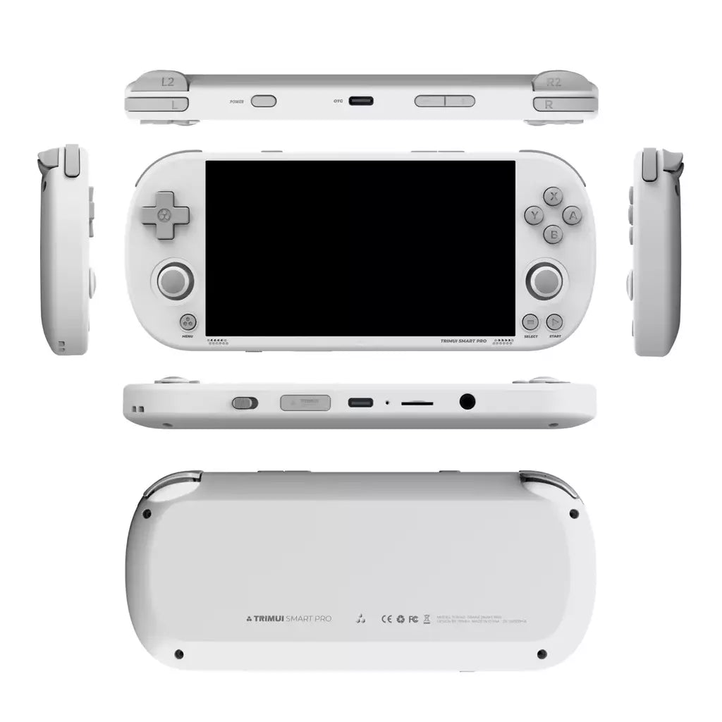 Trimui Smart Pro Console de jogos portátil 4.96 ''tela IPS Sistema Linux Joystick Iluminação RGB Smartpro Retro Video Game Player Presente