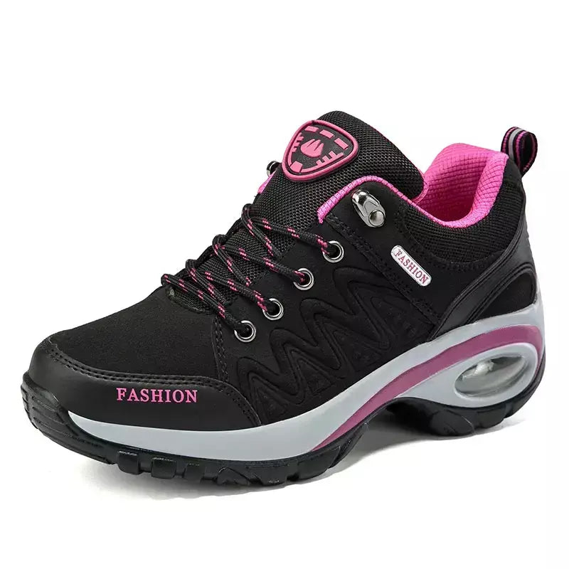 Mulheres sapatos esportivos plataforma tênis moda caminhadas ao ar livre antiderrapante sapatos casuais baixo superior tênis de corrida calçados femininos