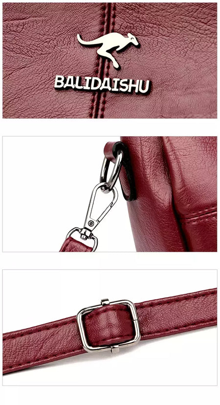 Sacola de couro bordado para mulheres, bolsas femininas, bolsa de ombro, pequenos sacos crossbody, alta qualidade, 2022