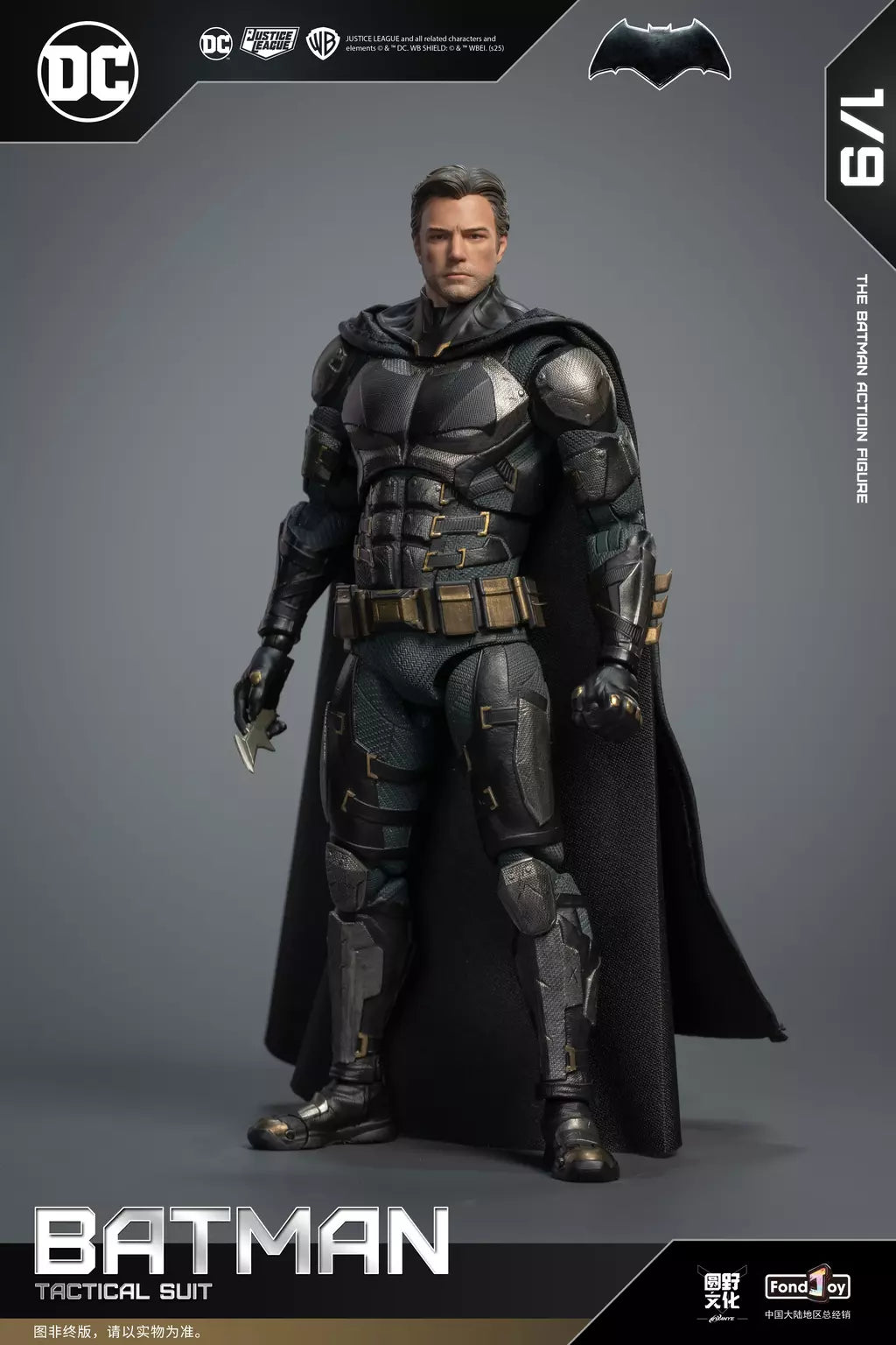Novo original fondjoy bruce wayne batman figura tático batuit batman liga da justiça figuras detetive quadrinhos 1/9 pvc brinquedo do miúdo