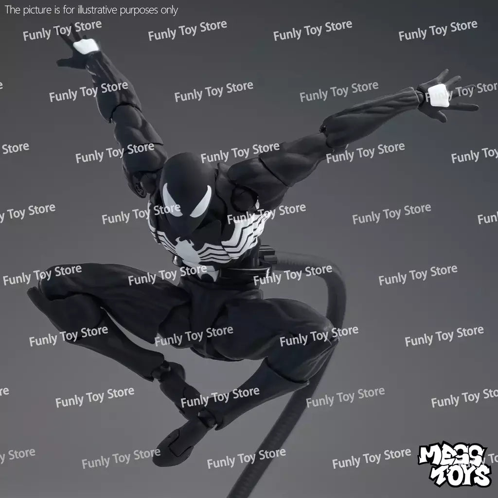 Em estoque brinquedos bagunça homem aranha symbiote spiderman messtoys scarlet aranha terno preto vizinho anime figura de ação presentes brinquedos