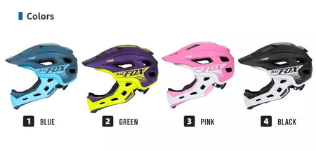 Batfox crianças rosto cheio capacete da bicicleta destacável downhill crianças ciclismo motocicleta skate esportes corrida capacete de bicicleta