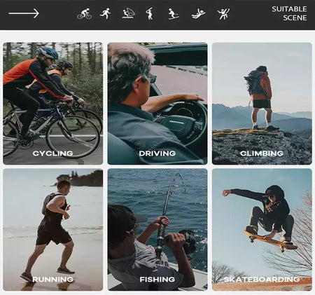 Tifosi-HD óculos polarizados com filme real, ao ar livre, lazer, caminhadas, viagens, golfe, pesca, condução, festa, colorido, UV400
