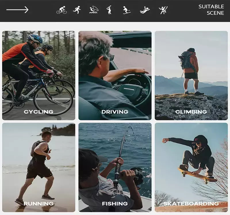 Tifosi-HD óculos polarizados com filme real, ao ar livre, lazer, caminhadas, viagens, golfe, pesca, condução, festa, colorido, UV400