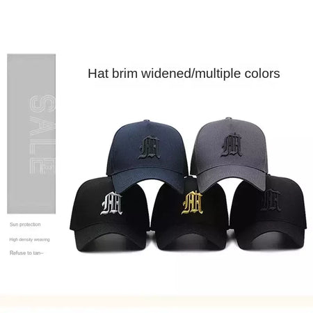 Boné de camionista de malha respirável masculino, boné de beisebol grande, hip-hop, estrutura dura, tamanho grande, masculino, verão, 2024