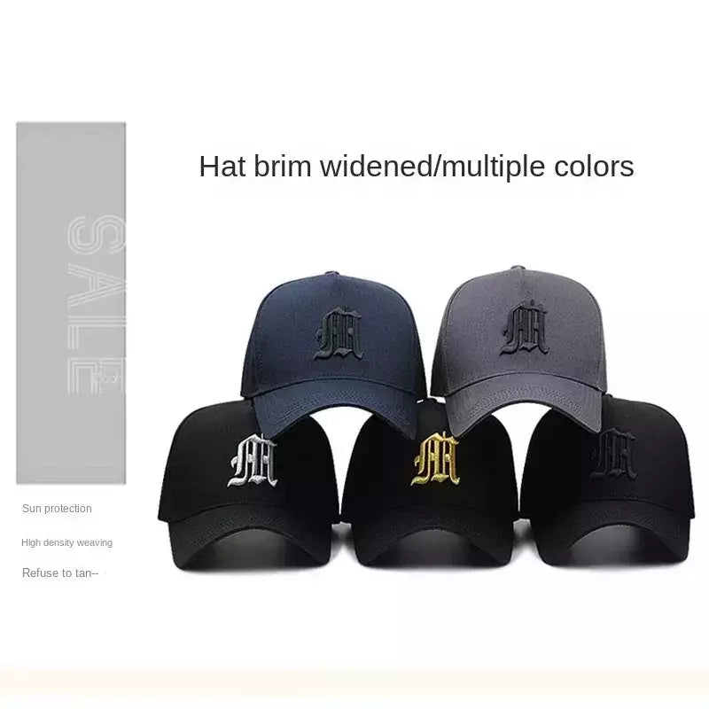 Boné de camionista de malha respirável masculino, boné de beisebol grande, hip-hop, estrutura dura, tamanho grande, masculino, verão, 2024