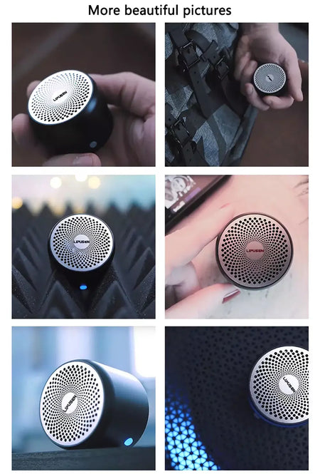 Lipusen A106Pro Alto-falante Bluetooth sem fio portátil, radiador passivo de som de graves aprimorado, alto-falante à prova d'água IPX7 com estojo de transporte