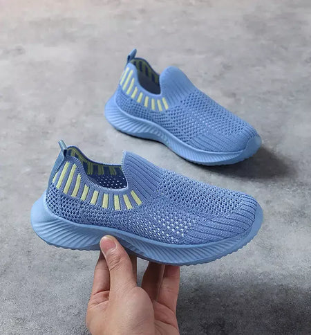 Crianças meninos sapatos casuais leves sola macia respirável crianças meninas esportes andando tênis antiderrapante