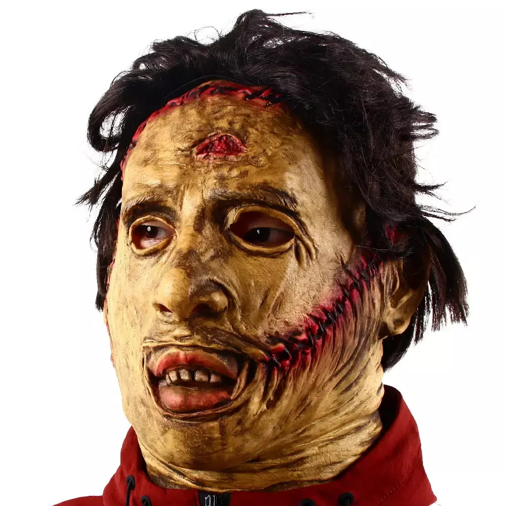 Texas motosserra massacre leatherface máscara halloween horror fantasia vestido festa cosplay máscaras de látex festa de halloween supp