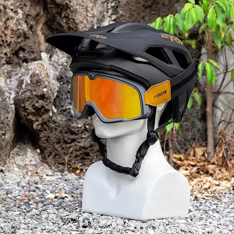 Batfox capacete de bicicleta mtb ajustável, leve, respirável, forro confortável, esportes ao ar livre, chapéu seguro para homens e mulheres, capacete de ciclismo