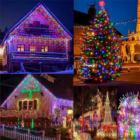 Led solar luz da corda ao ar livre jardim luzes de fadas led cintilação lâmpada à prova dwaterproof água para decoração festa natal 3.5m guirlandas jardim