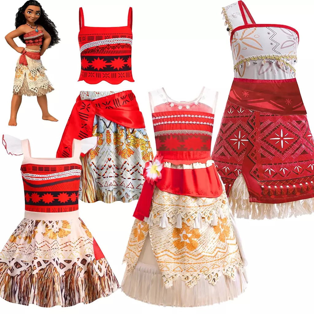 Moana vaiana meninas vestido cosplay traje fantasia carnaval moanas casual festa de aniversário vestidos crianças roupas trajes de natal