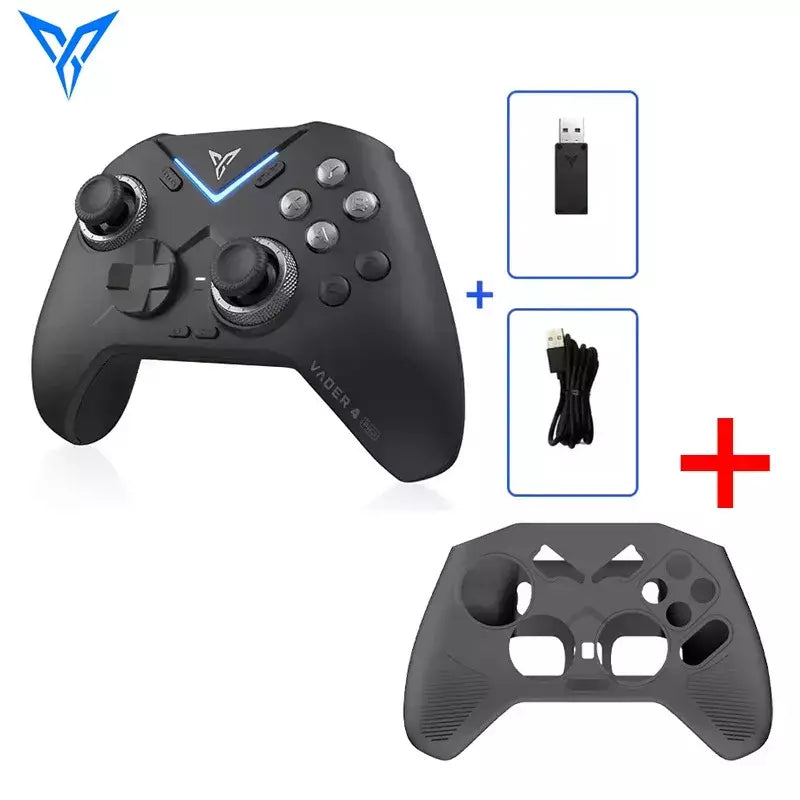Flydigi Vader 4 Pro Controlador Interruptor de gatilho de vibração 1000Hz Alça de jogo sem fio Suporte PC/Switch/Mobile/TV