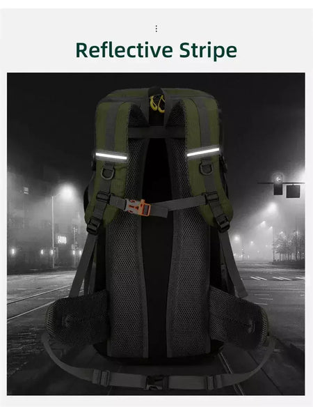50l mochila de viagem acampamento dos homens grande caminhadas saco turista à prova dwaterproof água esportes ao ar livre escalada montanhismo saco bagagem