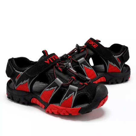Sandálias esportivas para meninos e meninas, sandálias de verão para crianças, bico fechado, sapatos atléticos de água, sandálias para piscina e praia