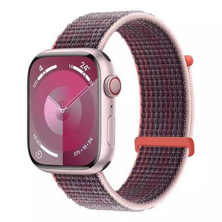 Pulseira de Nylon Respirável para Apple Watch, Alça de Substituição, Ultra 2 1, 49mm, Série 9, 8, 7, 6, 5, 4, 3, SE, 44mm, 45mm, 41 milímetros, 44 milímetros
