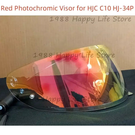 Para hjc c10 HJ-34P hj 34p viseira fotocromática acessórios da motocicleta capacete lente visor de vidro escudo tela do pára-brisa mica