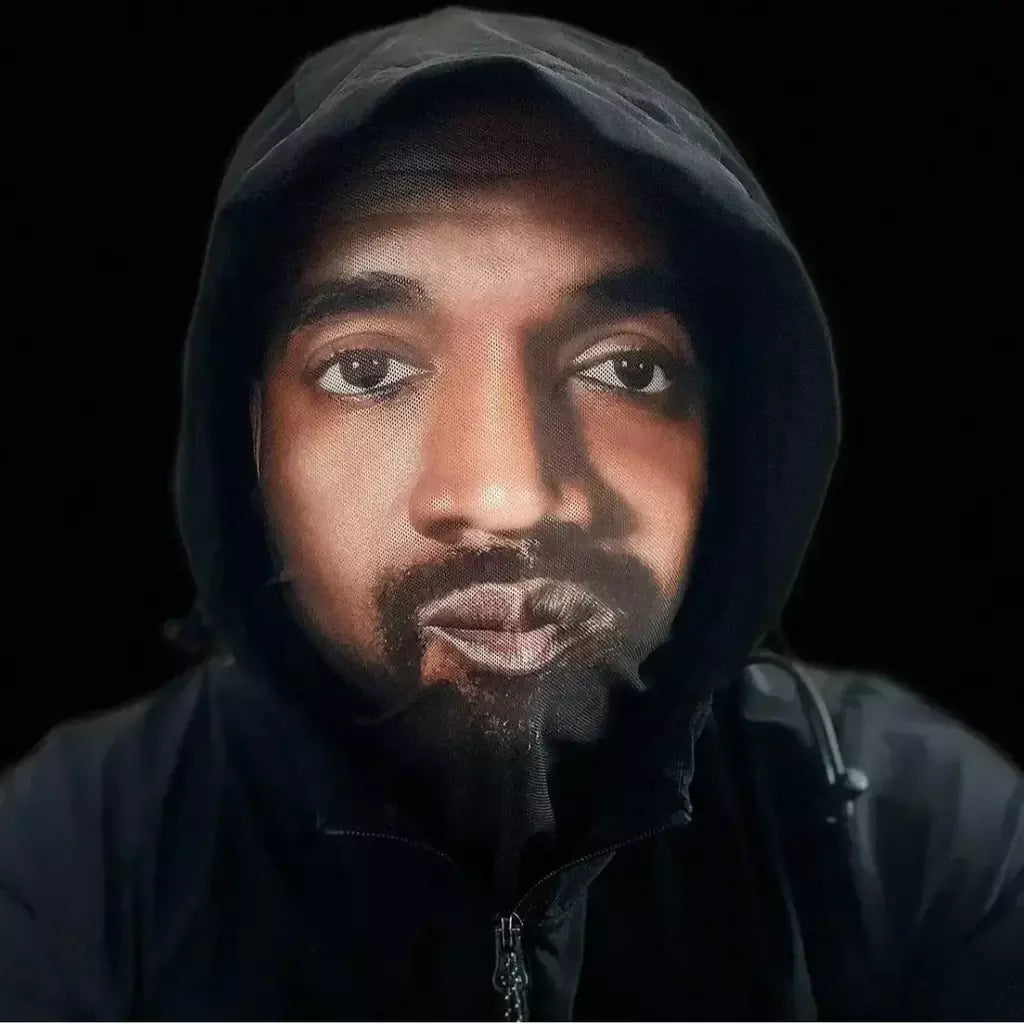 Cosplay 3d impresso kanye máscara estiramento malha máscara facial completa das mulheres dos homens role play cocar halloween moda balaclava cocar