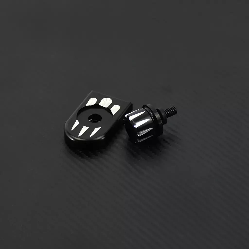 Universal motocicleta traseiro fender assento parafuso porca guia kit de montagem botão capa para harley dyna sportster xl touring flhr softail
