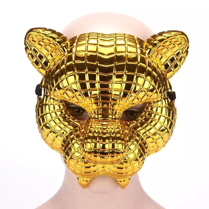 Máscara animal tigre leão traje palco desempenho adereços cosplay acessórios de fantasia de halloween adicionar mistério