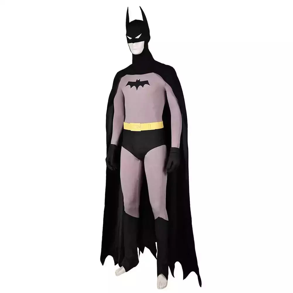 Morcego masculino cosplay traje bruce super-herói disfarce para homem adulto macacão manto máscara de morcego bodysuit halloween carnaval festa roupas