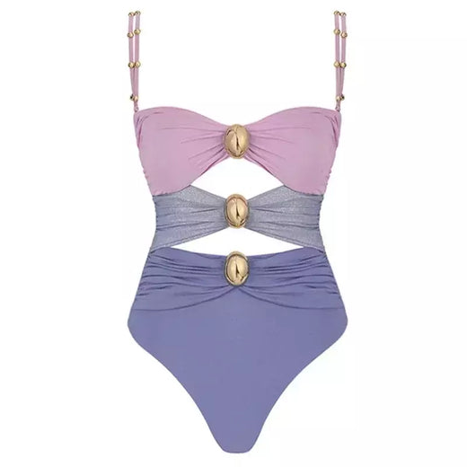 Hollowen-maiô de uma peça das mulheres com cobertura, swimwear sexy, fora do ombro trajes de banho, patchwork bathsuit, cinto bodysuit, Beachwear