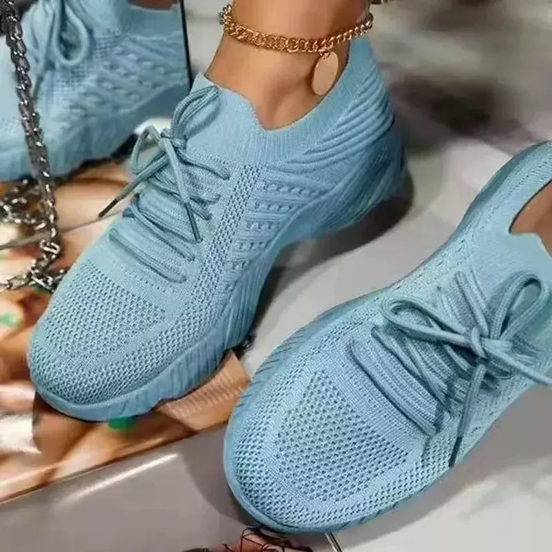 Sapatos esportivos casuais vermelhos para mulheres conforto malha tênis luz tênis feminino 2025 novo plus size 43 estudante sapato vulcanizado