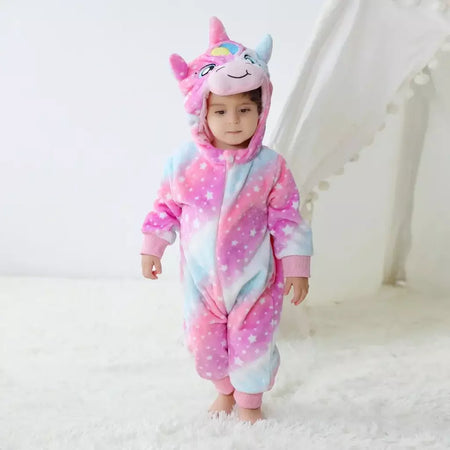 Bebê unissex macacão kigurumi infantil bonito ponto dinossauro animal macacões recém-nascidos dos desenhos animados pijamas para crianças meninos meninas natal