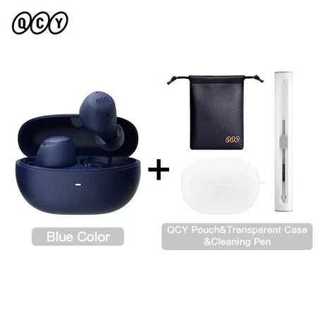 QCY-HT07 ANC Fones De Ouvido Sem Fio, Auscultadores HiFi, Cancelamento de Ruído, Earbuds TWS, 6 Microfone, Chamada AI HD, Reprodução 32H, 40dB, Bluetooth 5.2