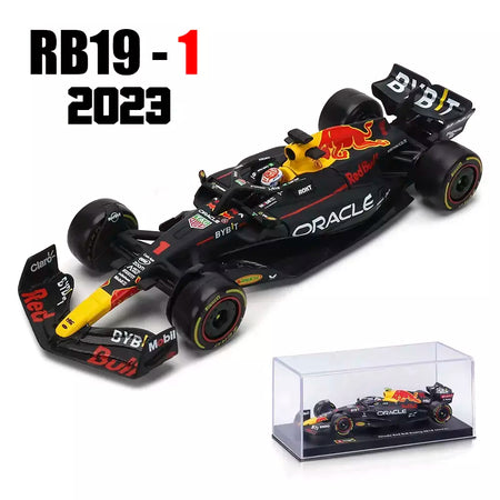 Bburago 1:43 2024 RB20 F1 Red Bull Racing TAG Heuer 2023 RB19 Miami # 1 Verstappen # 11 Brinquedo modelo fundido para carro em liga Perez