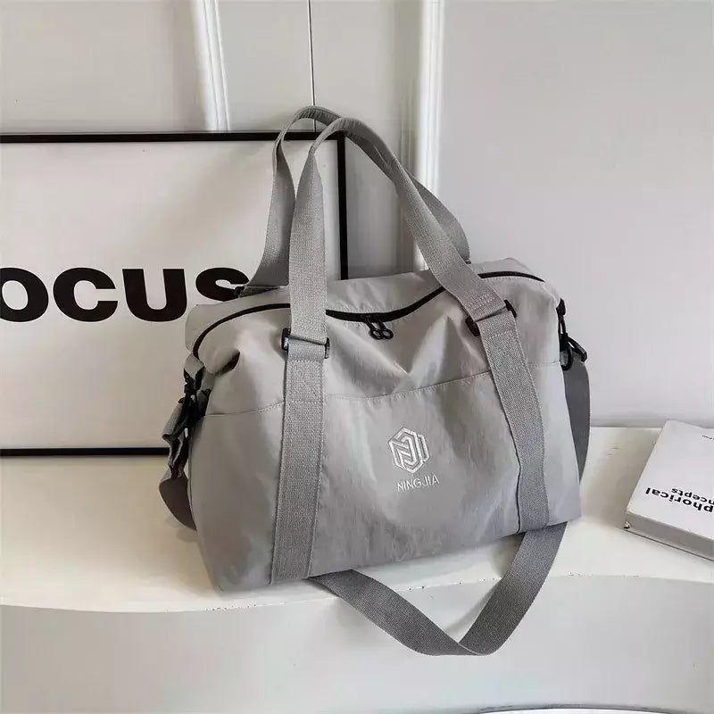 Saco de ginástica casual de grande capacidade para mulheres, bolsa de ioga Crossbody Trendy Sports Handbag Bagagem de viagem de negócios