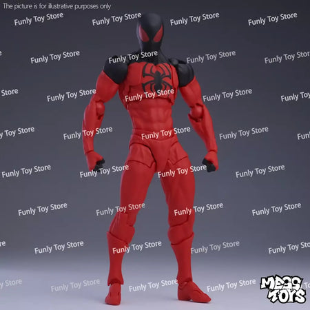 Em estoque brinquedos bagunça homem aranha symbiote spiderman messtoys scarlet aranha terno preto vizinho anime figura de ação presentes brinquedos