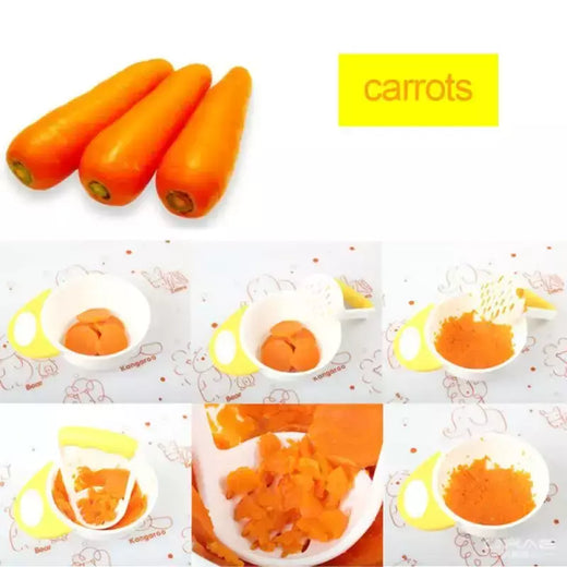 Tigela De Moagem De Alimentos Complementares Para Crianças, Condicionador De Alimentos Manual, Alça De Moagem, Processador De Comida De Bebê