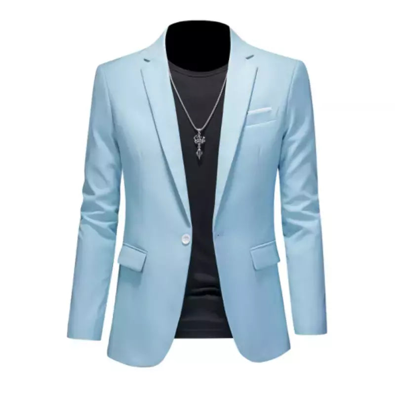 15-color boutique moda terno 6Xslim masculino fino noivo casamento terno jaqueta de escritório de negócios terno casual cor sólida terno jaqueta
