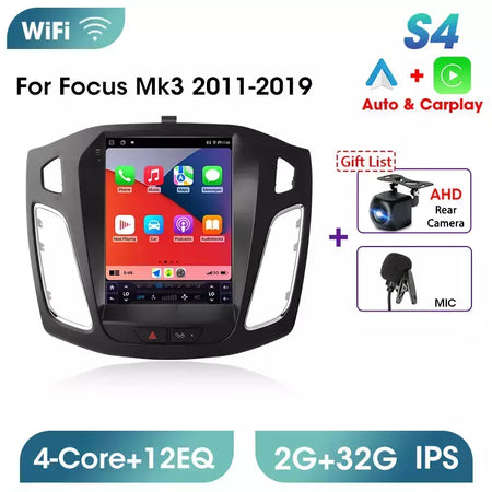 Srnubi 2 din 9.7 "android 13 carplay rádio do carro para ford focus 3 mk 3 2011 2012 - 2019 reprodutor multimídia 2din gps auto estéreo dvd