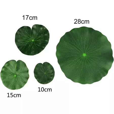 Lifelike Floating Lotus Artificial Flower Decoration, Water Lily, Micro Paisagem para Casamento, Lagoa, Jardim, Decoração de Plantas Falsas, 10pcs