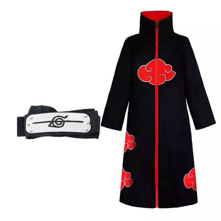 Naruto uchiha itachi cosplay trajes anime longo manto casaco robe trincheira ninja halloween carnaval festa grupo roupas capa presentes
