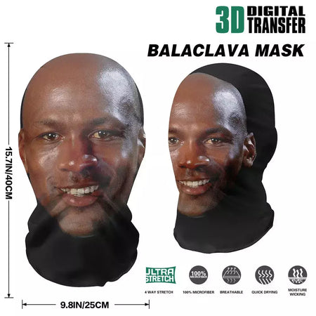 Máscara facial completa celebridade bola-jogo estrela máscara facial simulação kanye shiesty malha máscara para homens fontes de festa cosplay adereços novel