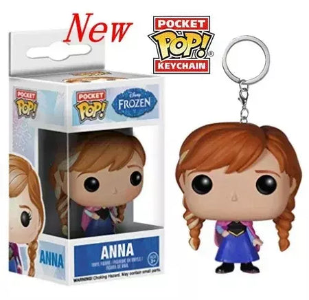 Novos chaveiros funko disney demona princesa bella ariel alice anna elsa bell jack sally ponto figura de ação brinquedos ornamentos