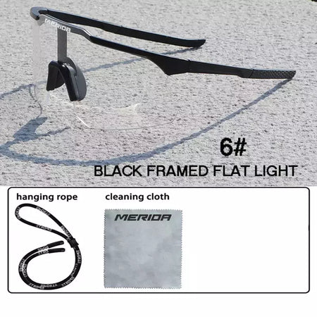 Merida-Óculos de sol para homens e mulheres, óculos esportivos, UV400, óculos de equitação, mountain bike, bicicleta de estrada, lentes ao ar livre com estojo