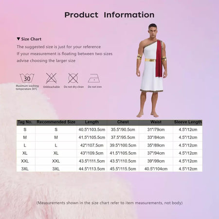 Homens antigo deus grego gladiador halloween cosplay trajes toga com mangas rei romano príncipe toga robe vestido punhos destacáveis