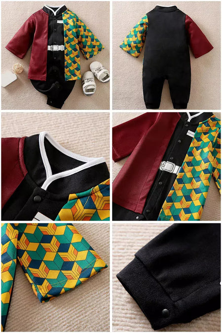 Bebê menina menino traje anime roupas recém-nascidos macacão infantil luffy akatsuki vegeta cosplay macacão da criança traje de halloween 0-18m