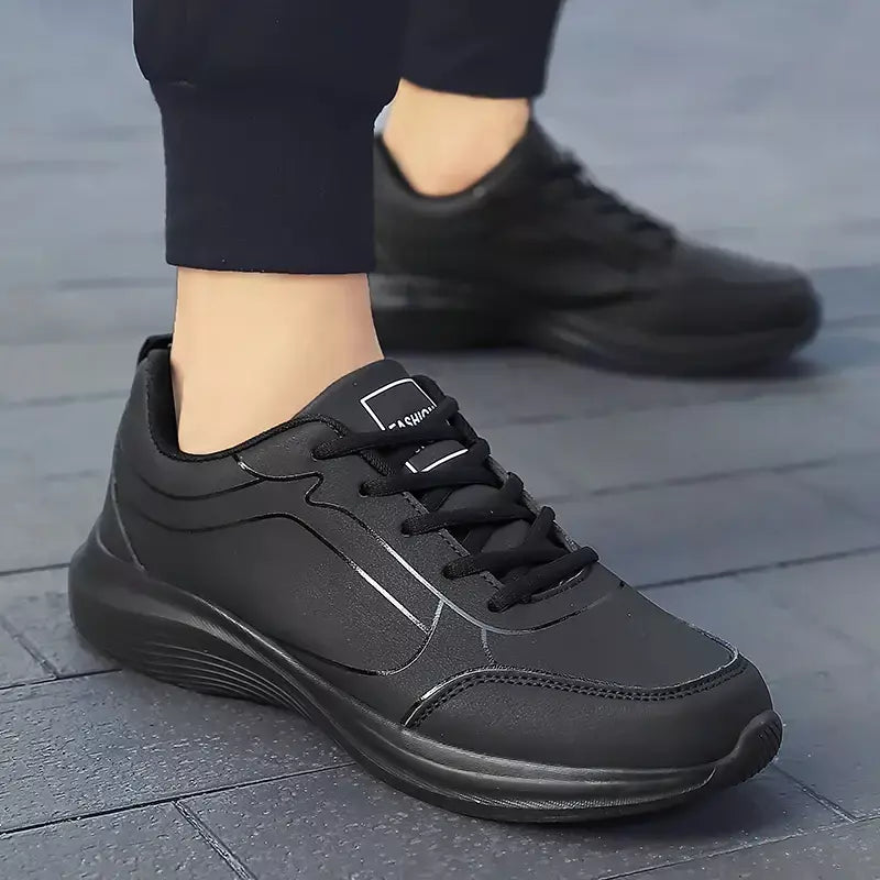 Novos homens tênis de corrida inverno quente masculino tênis antiderrapante respirável sapatos de caminhada rendas até sapatos casuais macios leves