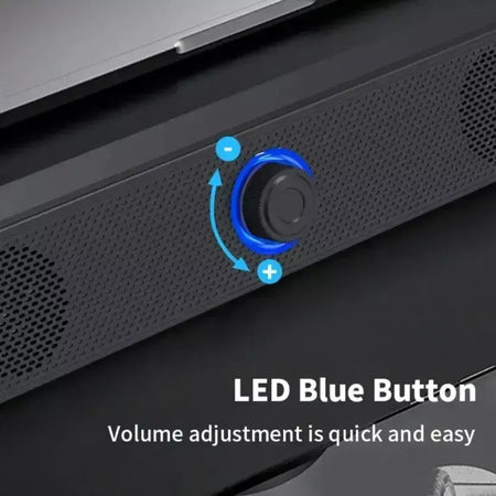 Xikcu sem fio bluetooth e pc soundbar com fio alto-falante alimentado por usb soundbar para tv pc portátil sistema de áudio surround de cinema em casa