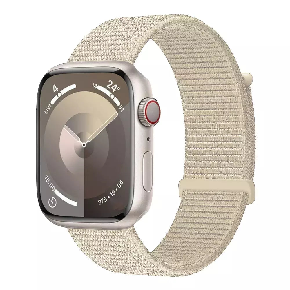 Pulseira de Nylon Respirável para Apple Watch, Alça de Substituição, Ultra 2 1, 49mm, Série 9, 8, 7, 6, 5, 4, 3, SE, 44mm, 45mm, 41 milímetros, 44 milímetros