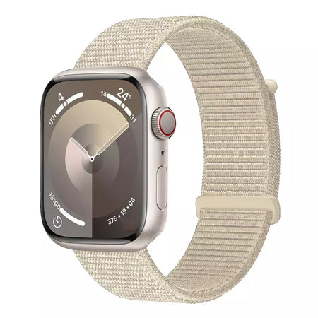 Pulseira de Nylon Respirável para Apple Watch, Alça de Substituição, Ultra 2 1, 49mm, Série 9, 8, 7, 6, 5, 4, 3, SE, 44mm, 45mm, 41 milímetros, 44 milímetros